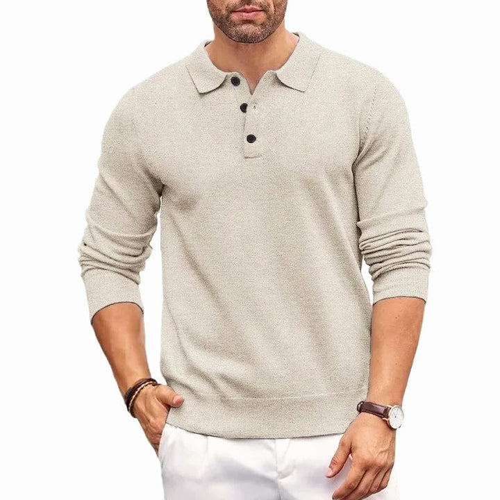 Devin | Classic Button Polo Sweater