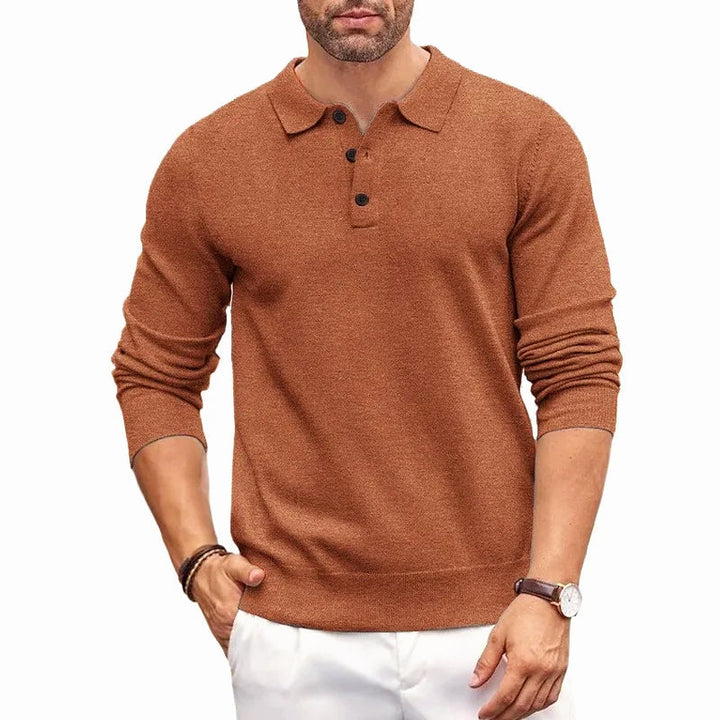 Devin | Classic Button Polo Sweater
