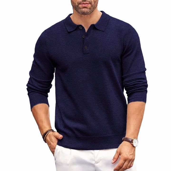 Devin | Classic Button Polo Sweater