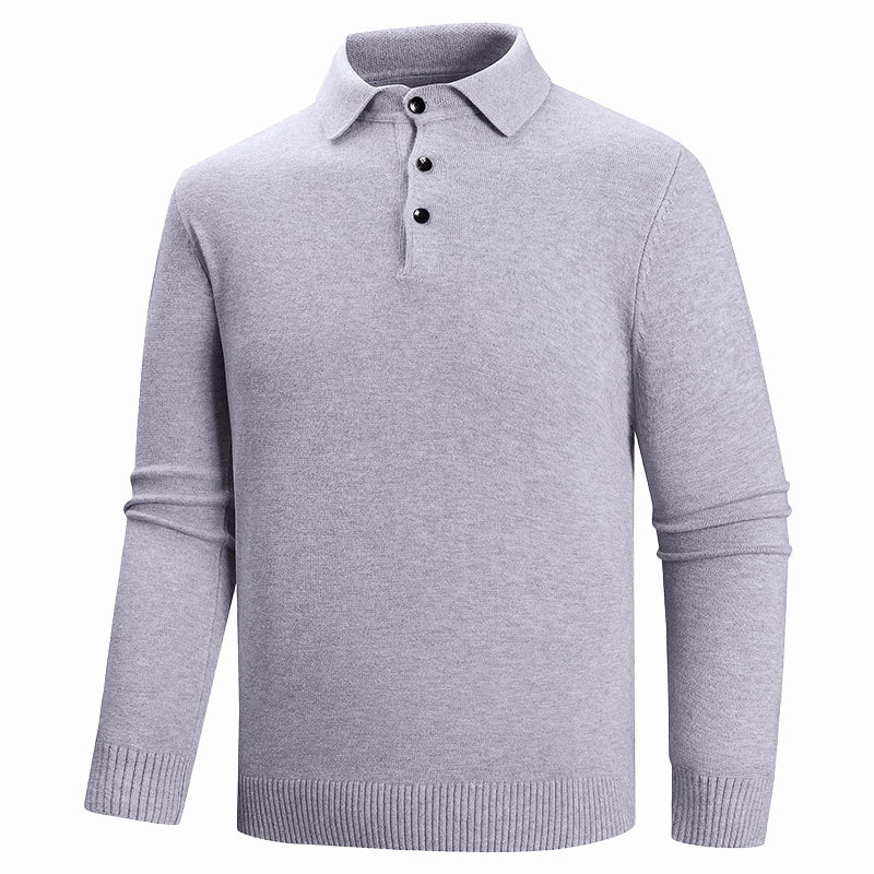 Devin | Classic Button Polo Sweater