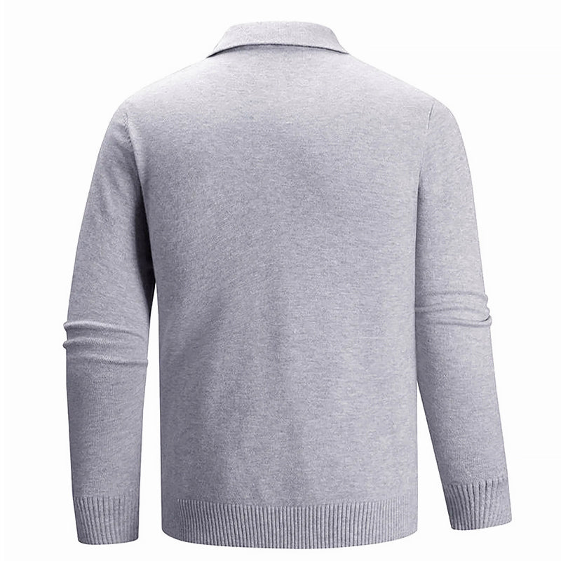 Devin | Classic Button Polo Sweater