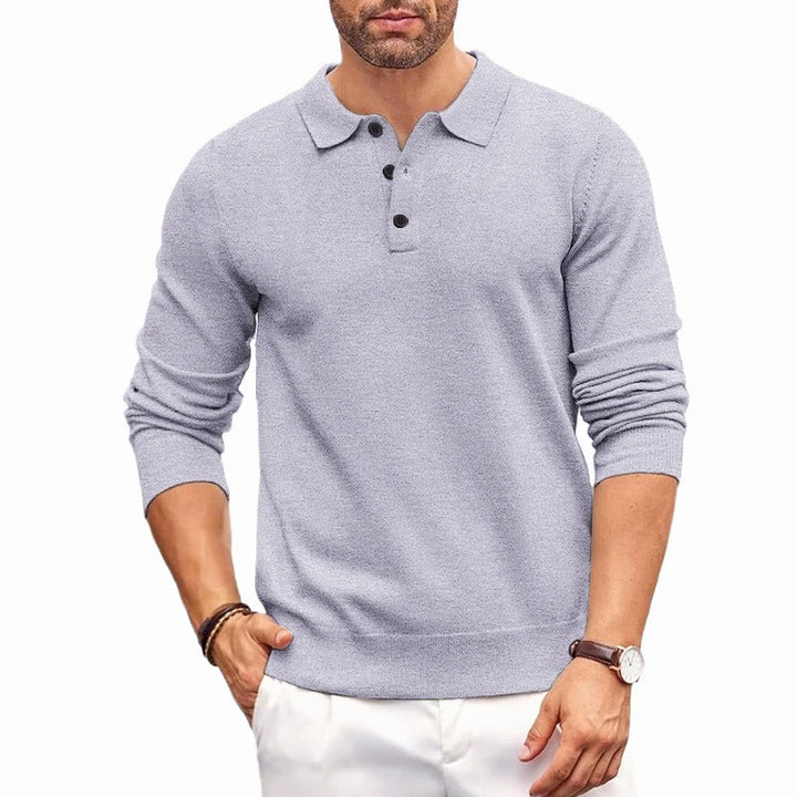 Devin | Classic Button Polo Sweater