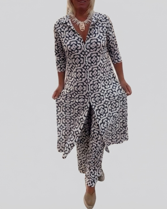 Sara | Button Closure Two-Piece Set