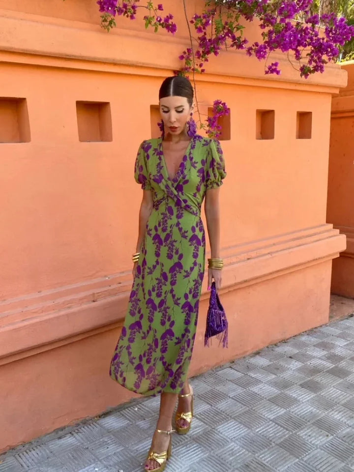 Lucinda | V Neck Dress