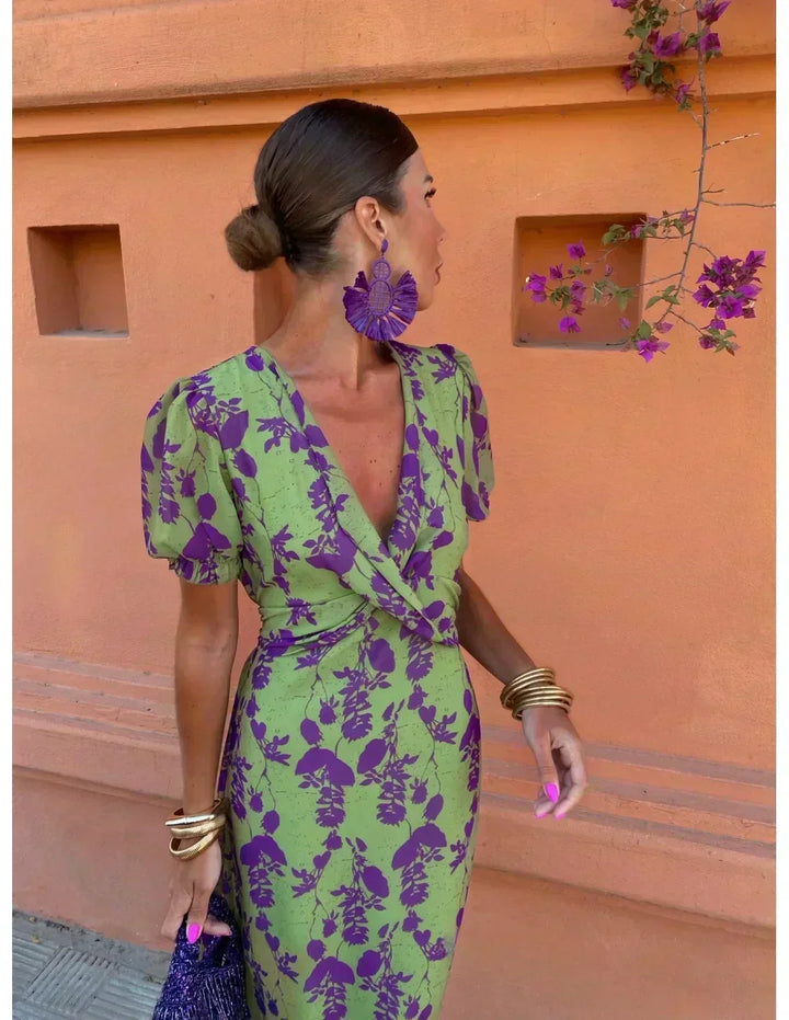 Lucinda | V Neck Dress