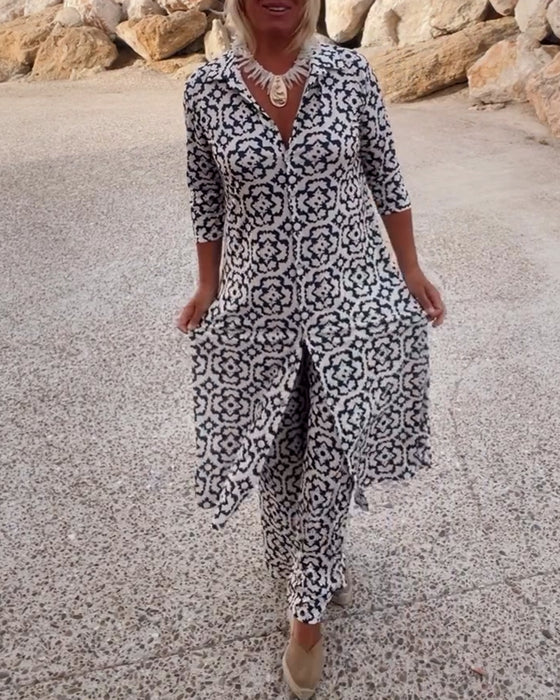 Sara | Button Closure Two-Piece Set