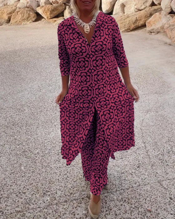 Sara | Button Closure Two-Piece Set