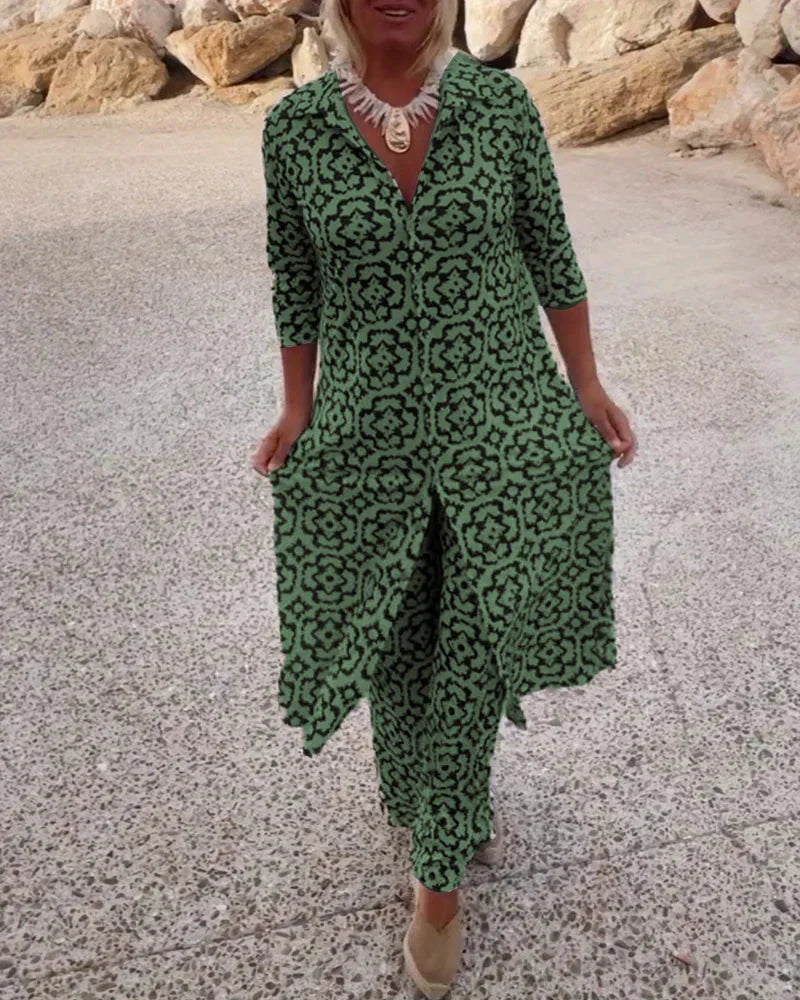 Sara | Button Closure Two-Piece Set