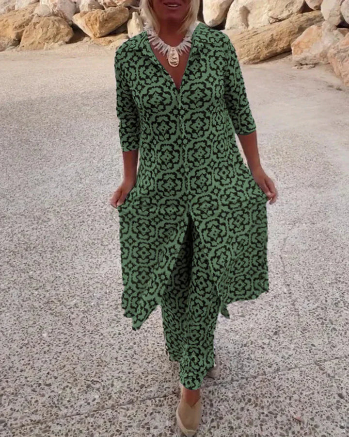 Sara | Button Closure Two-Piece Set