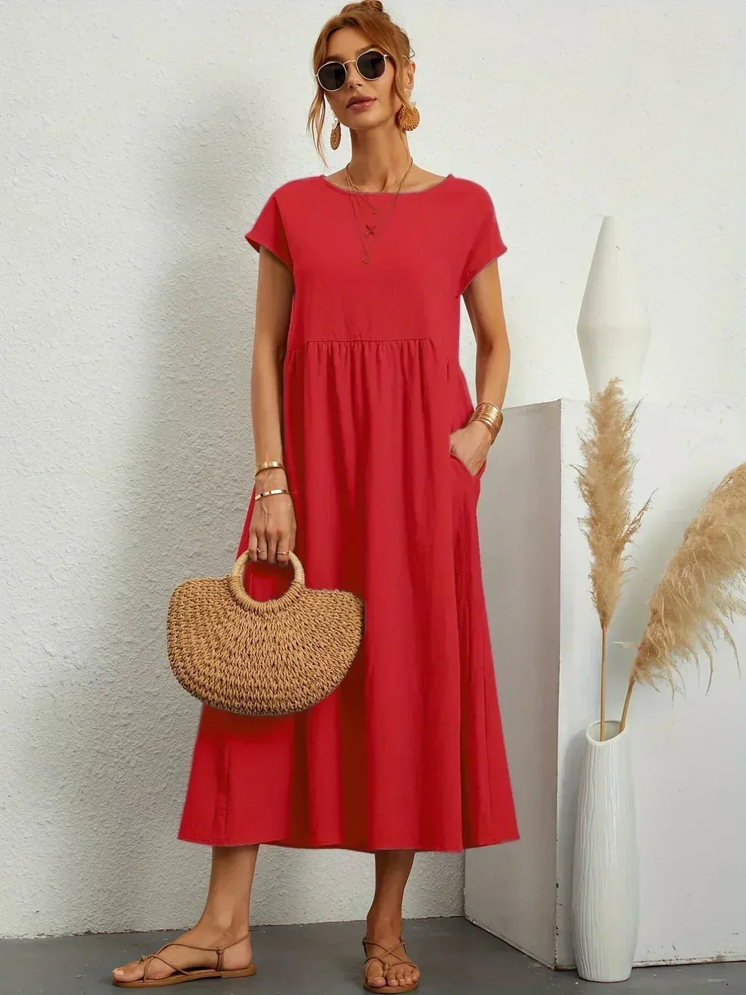 Gabrielle | Flowing Midi Dress