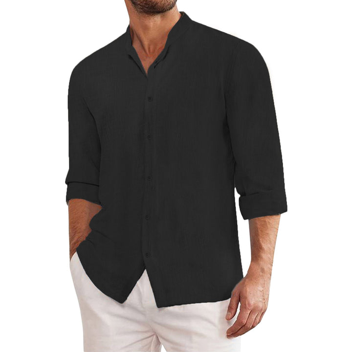 Omar | Chic Stand Collar Shirt