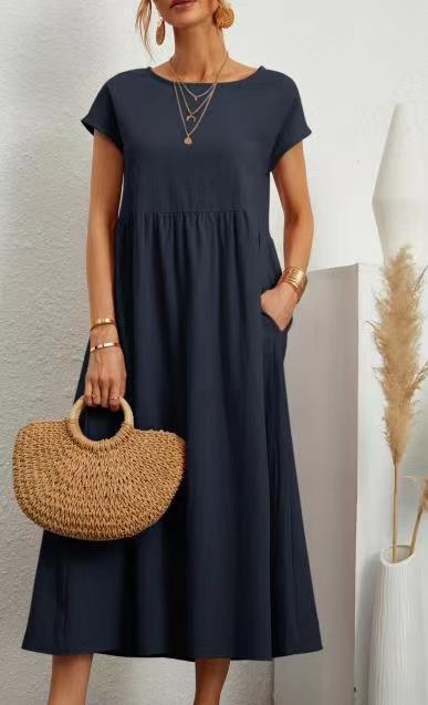 Sylvia | Solid Color Loose Dress