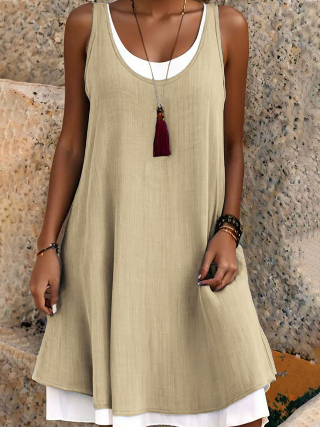 Abigail | Layered Tank Dress