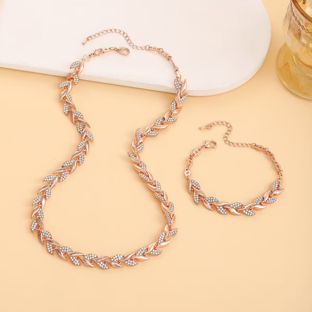 Claudine | Fish Tail Necklace & Bracelet Set