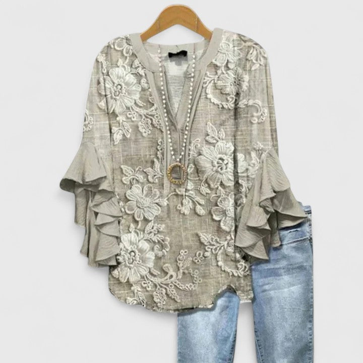Isabella | Ruffle Sleeve Blouse