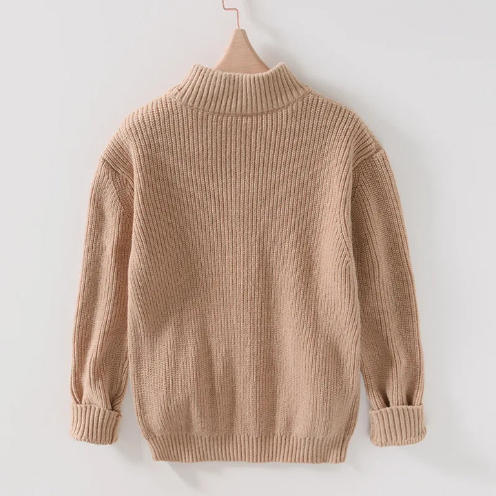 Gab | Classic Collar Zip-Up Sweater