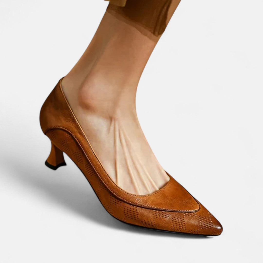 Lirenne | Leather Heels