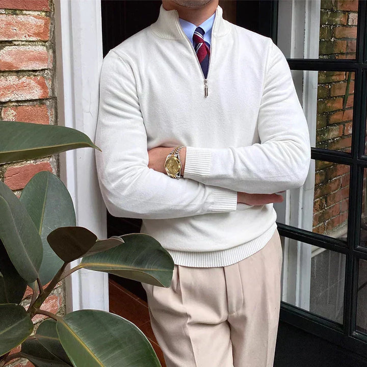 Jevin | Classic Quarter-Zip Sweater