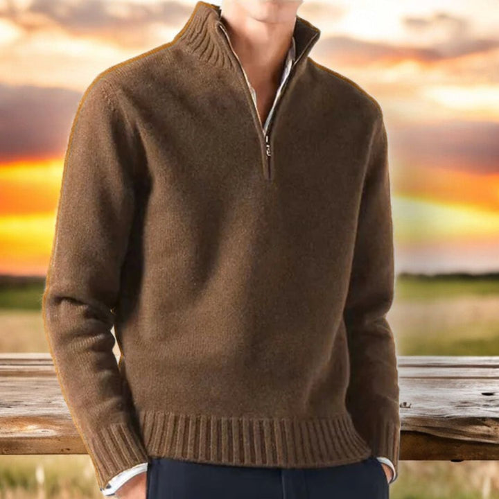 Marlowe | Classic Quarter-Zip Sweater