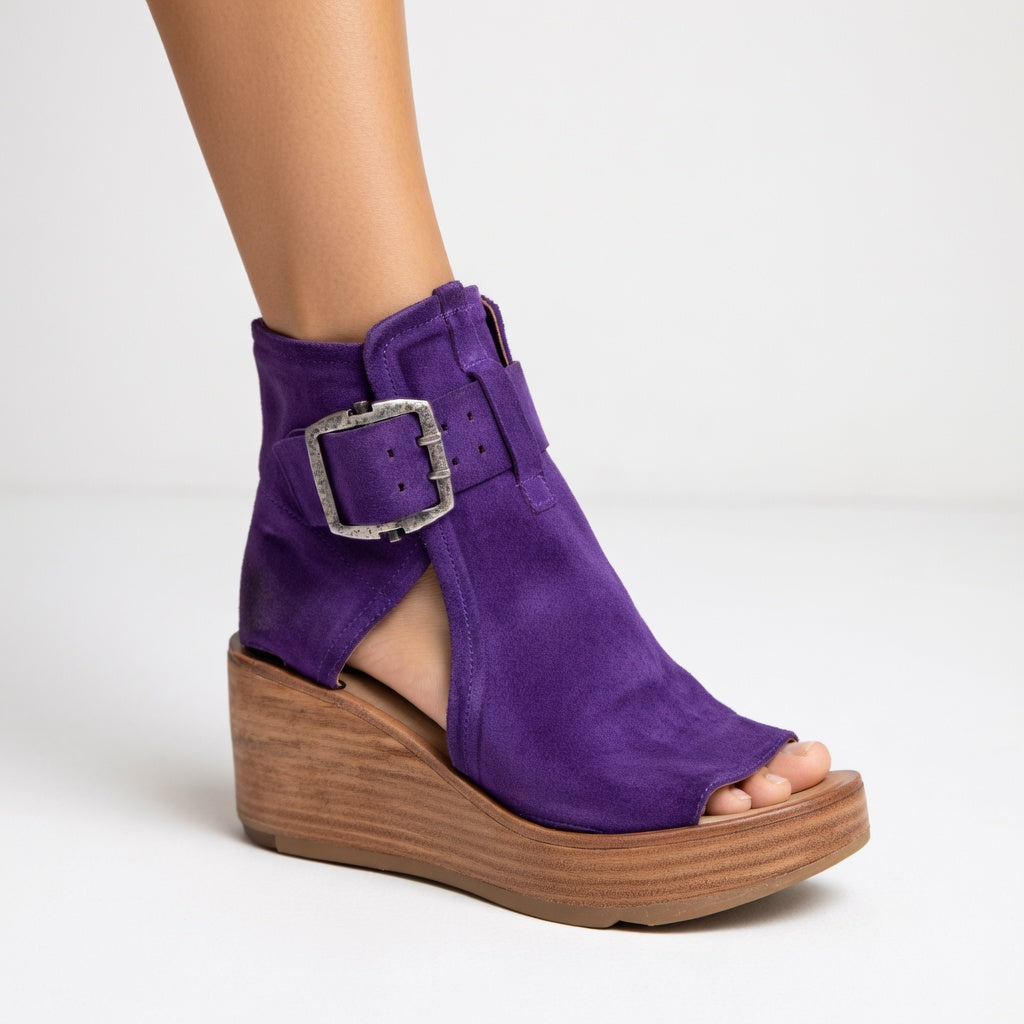 Celeste | Modern Open Wedge Ankle Boots