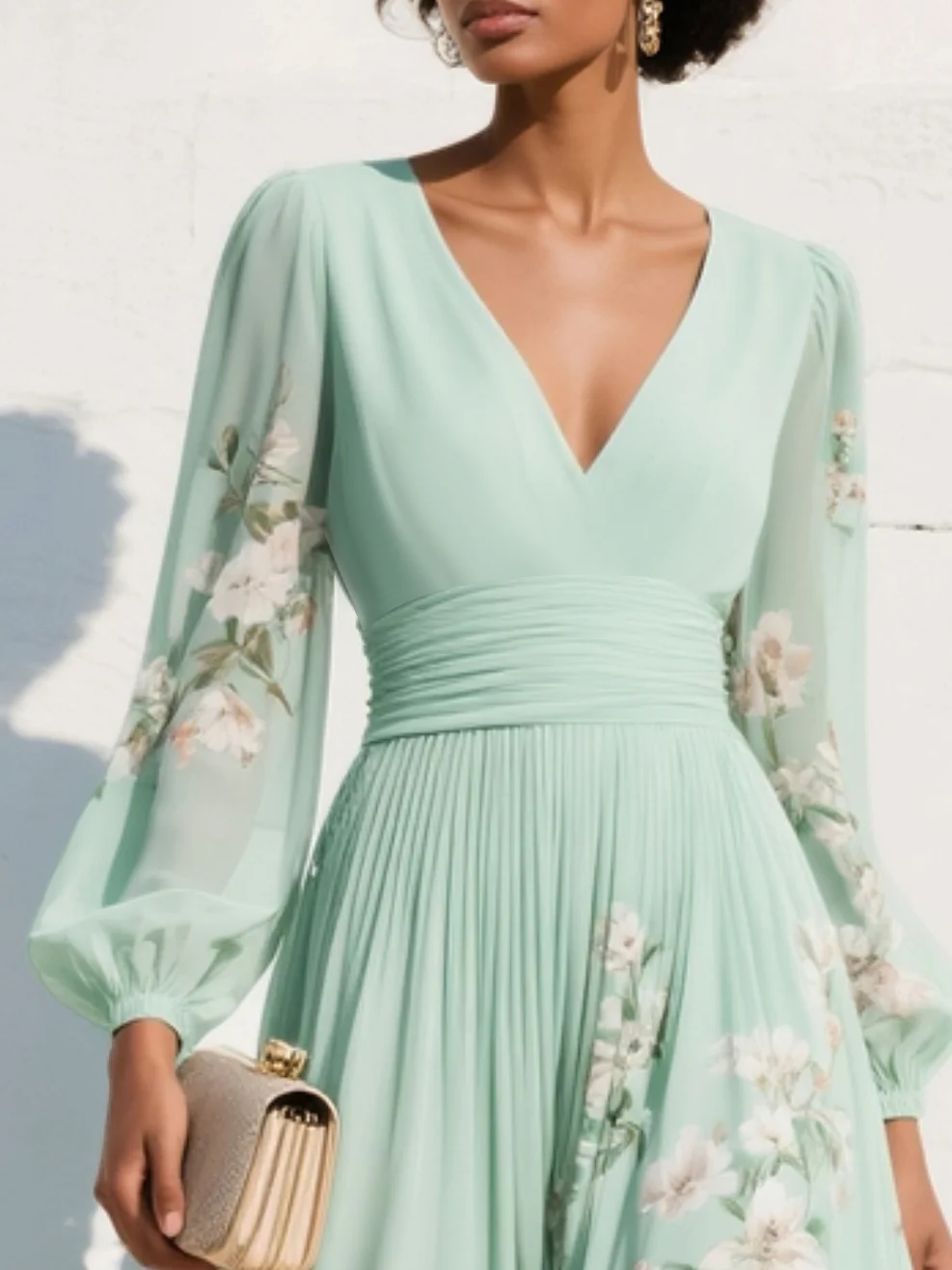 Maria | Floral Midi Dress