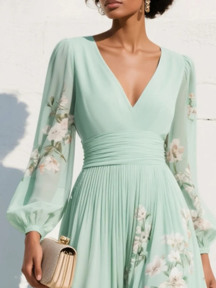 Maria | Floral Midi Dress