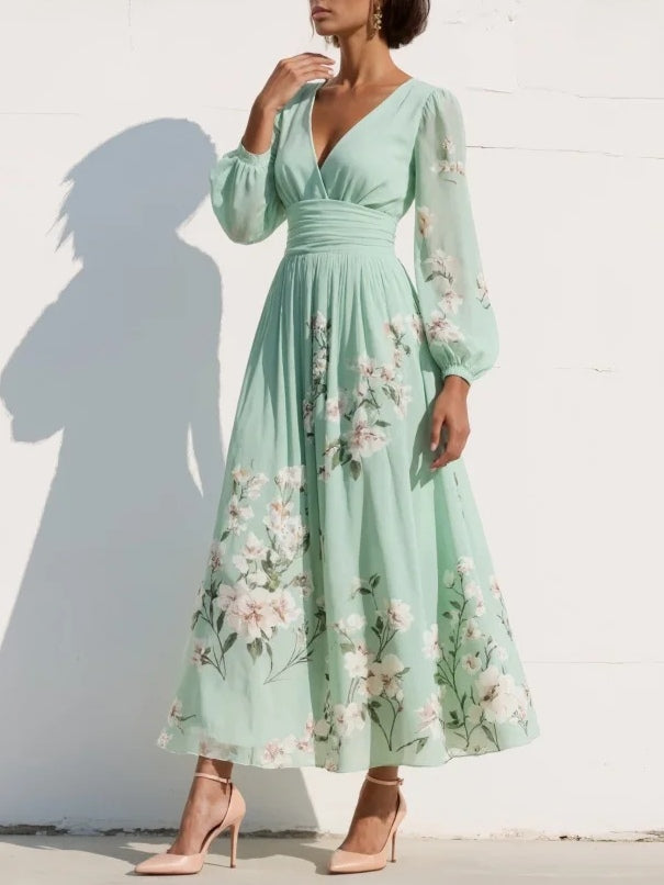 Maria | Floral Midi Dress