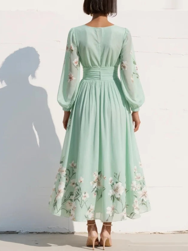 Maria | Floral Midi Dress
