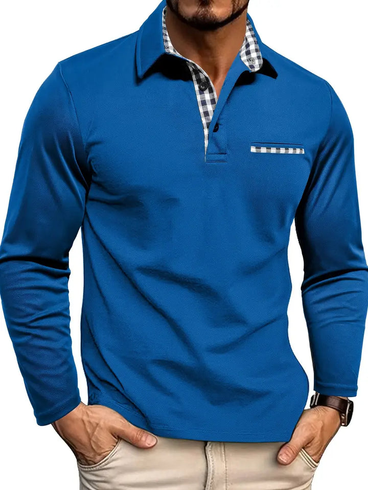Lucas - Long Sleeve Polo Shirt