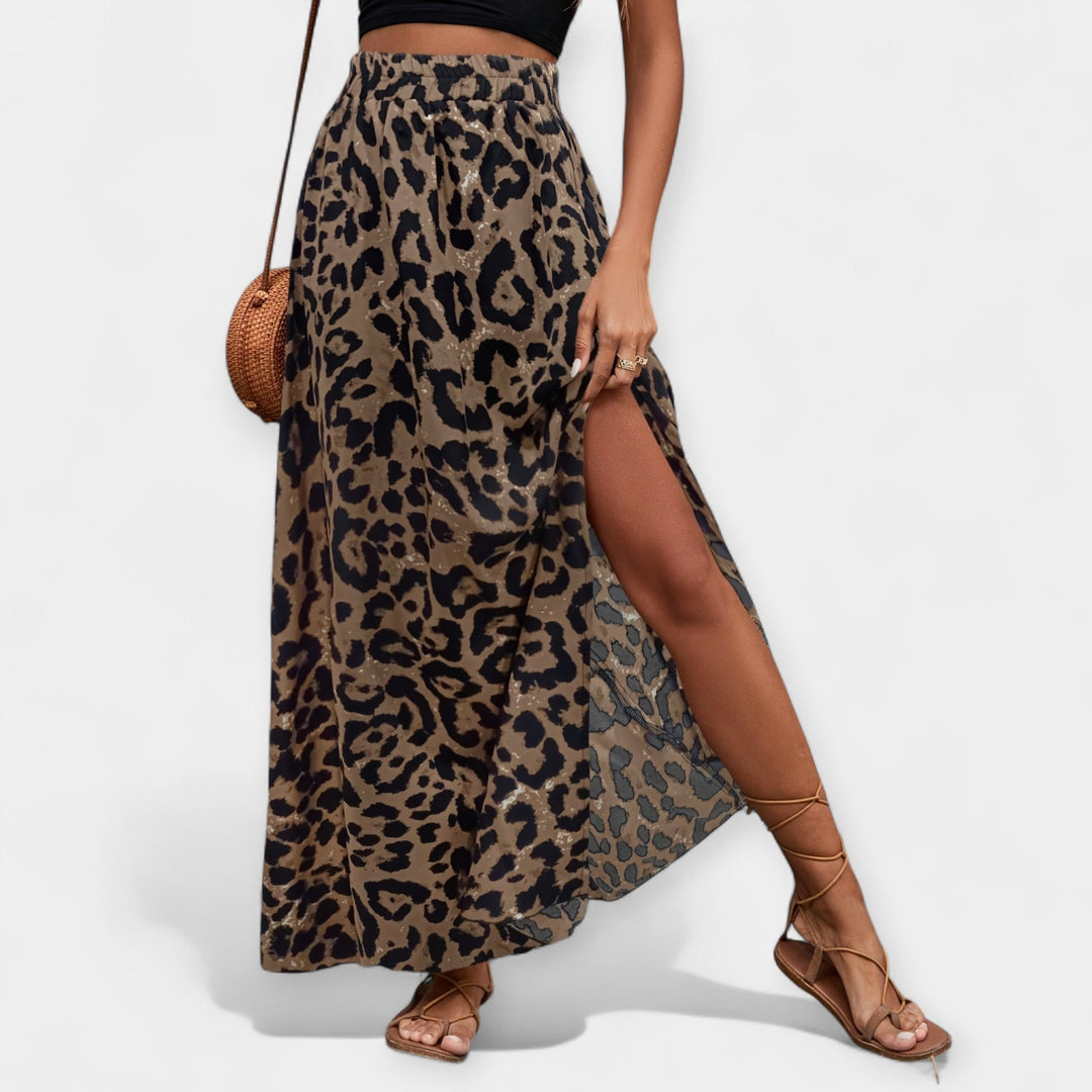 Midi Skirt | Leopard Print