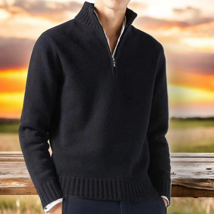 Marlowe | Classic Quarter-Zip Sweater