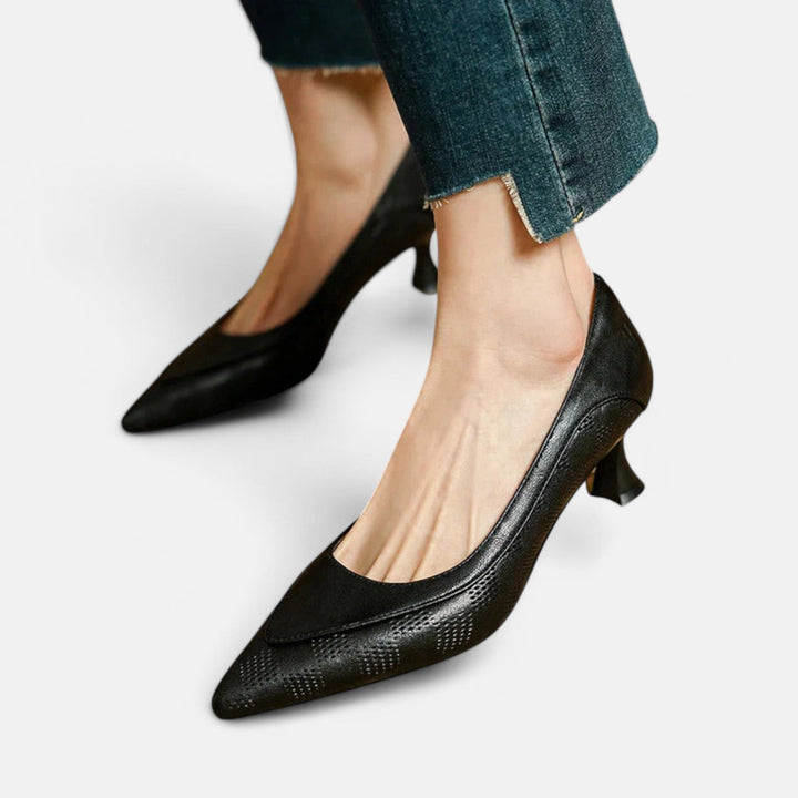 Lirenne | Leather Heels