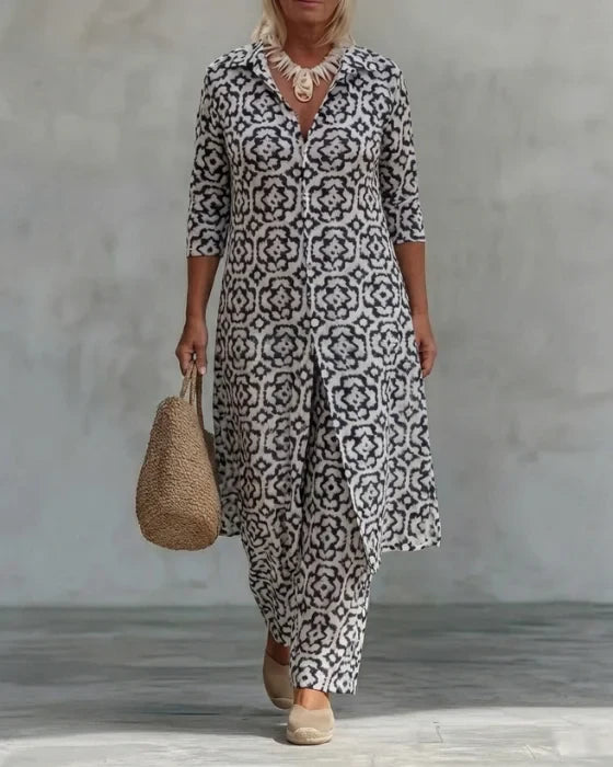Sara | Button Closure Two-Piece Set