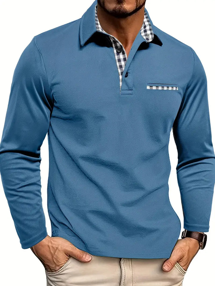 Lucas - Long Sleeve Polo Shirt