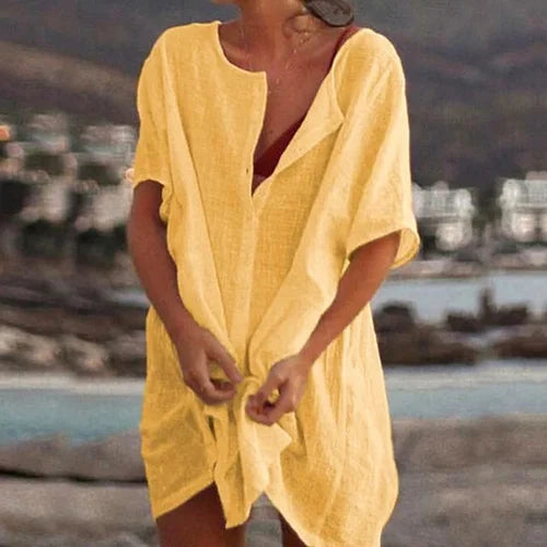 Harper | Linen Blend Dress
