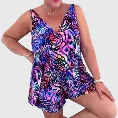 Elena | Elegant V-Neck Swimsuit