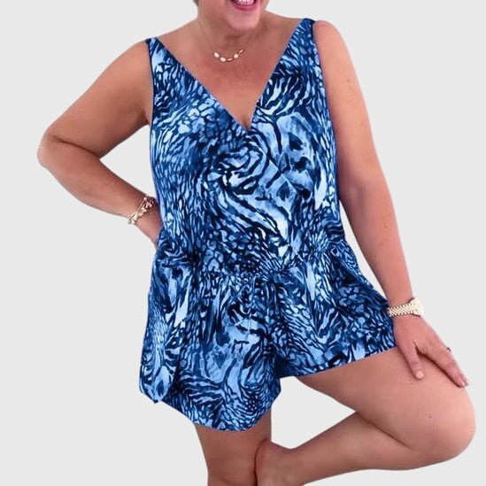 Elena | Elegant V-Neck Swimsuit