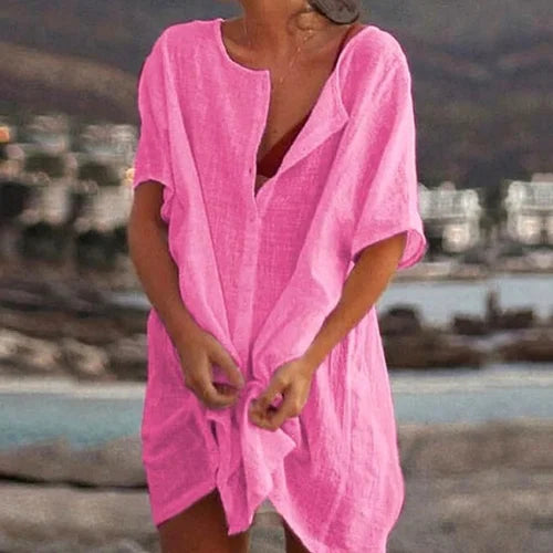 Harper | Linen Blend Dress