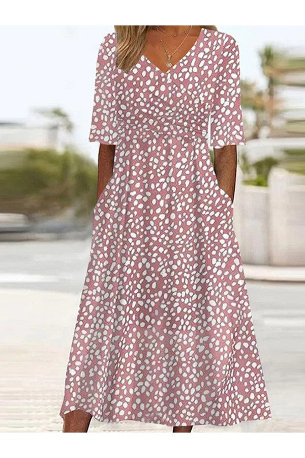 Carline | Elegant Tummy-Flattering Midi Dress