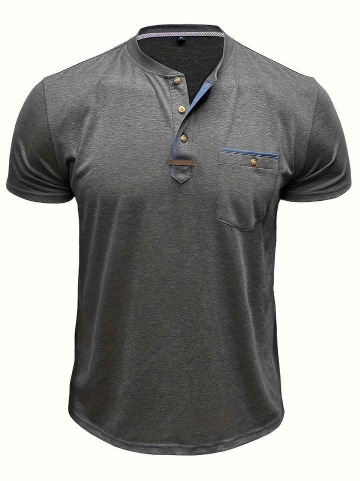 Slade | Classic Round Neck Pocket Shirt