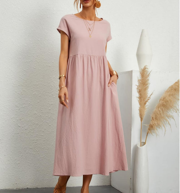 Sylvia | Solid Color Loose Dress