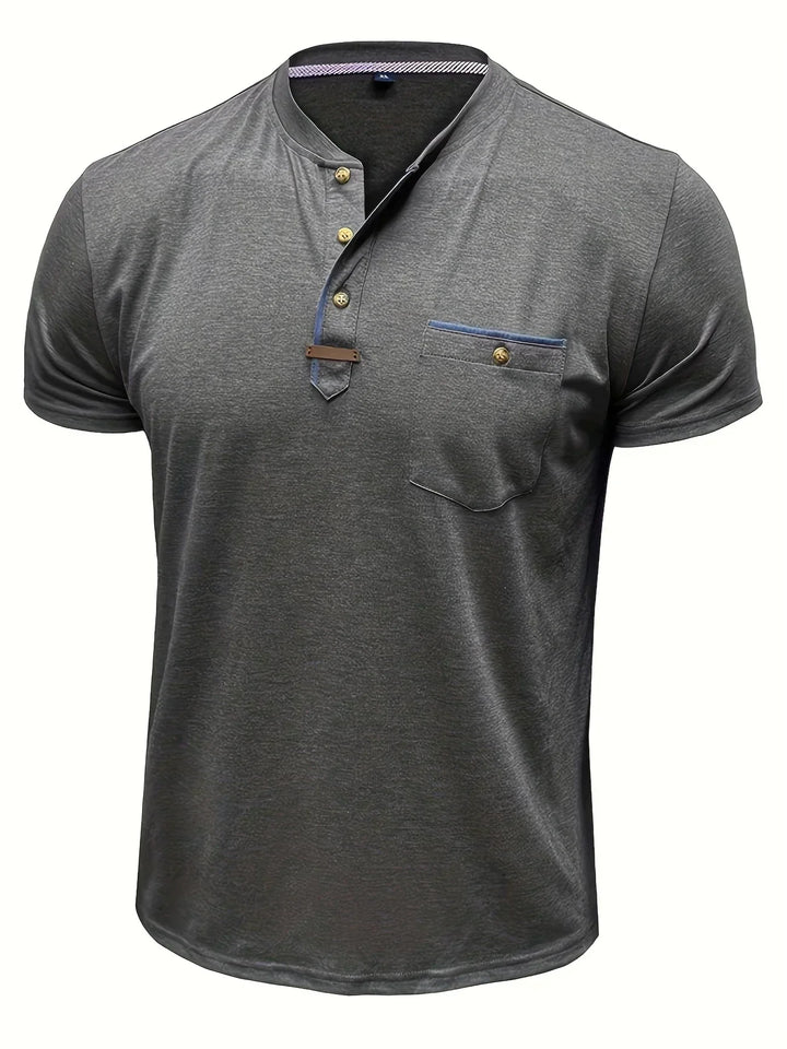 Slade | Classic Round Neck Pocket Shirt