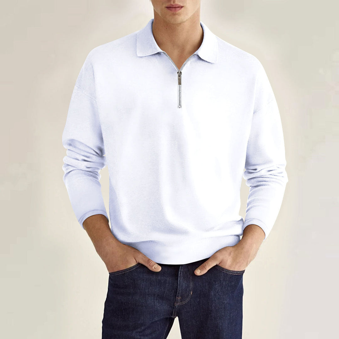 Larkin | Classic Zip Polo Shirt