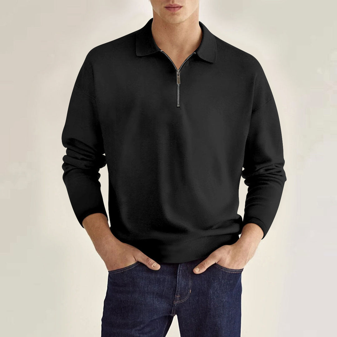 Larkin | Classic Zip Polo Shirt