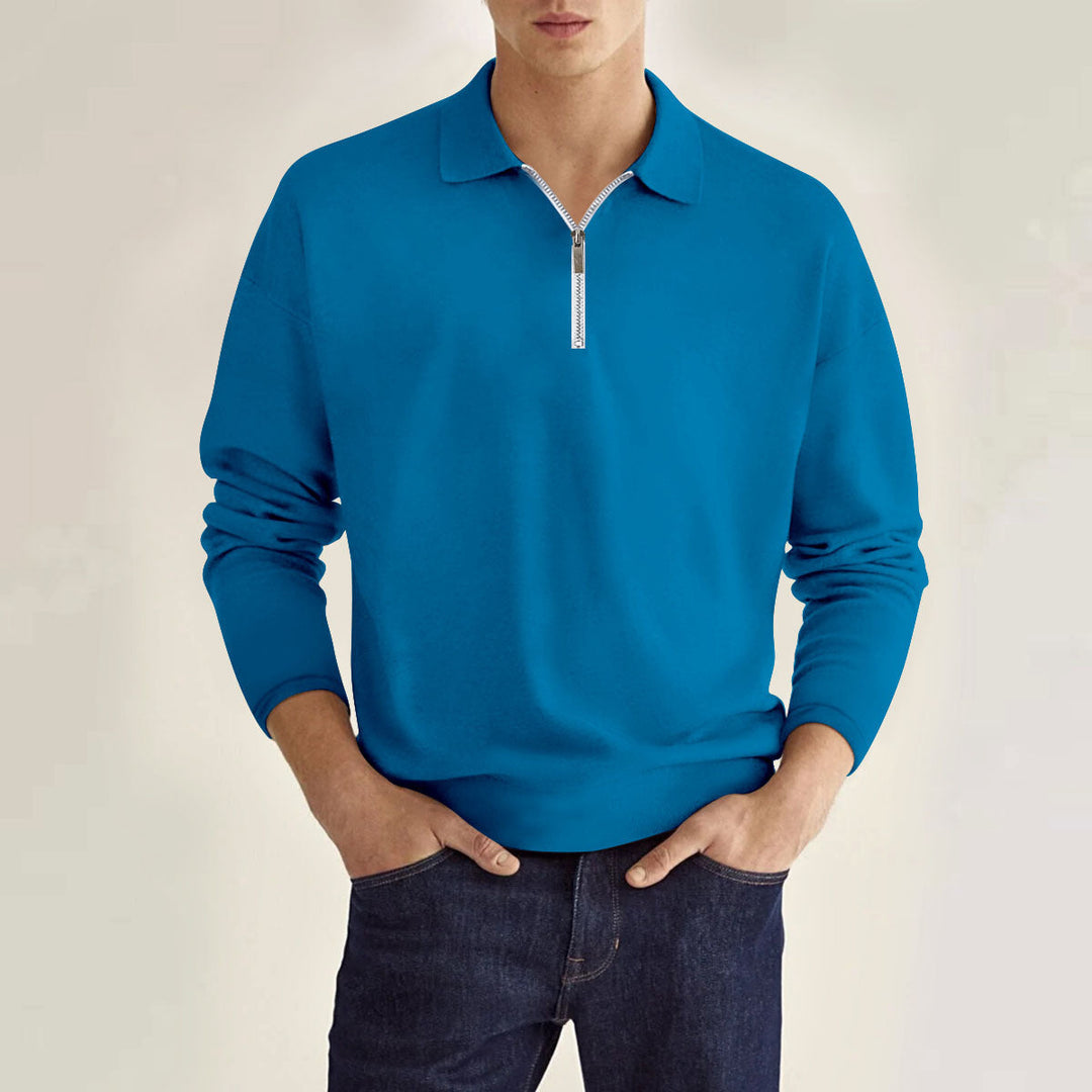 Larkin | Classic Zip Polo Shirt