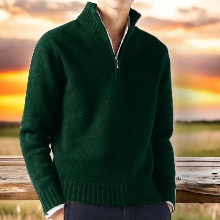 Marlowe | Classic Quarter-Zip Sweater