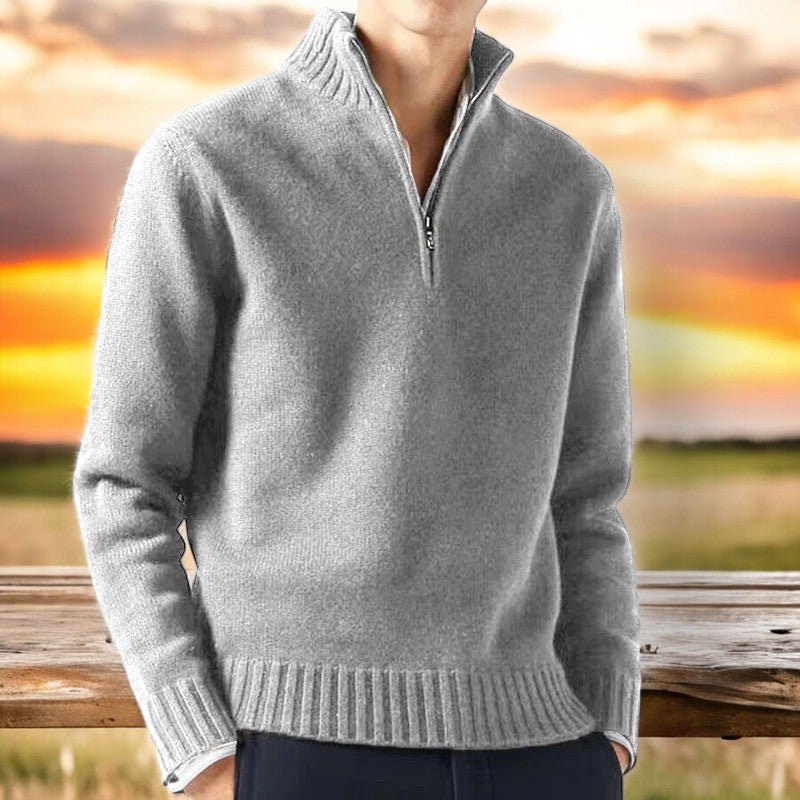 Marlowe | Classic Quarter-Zip Sweater