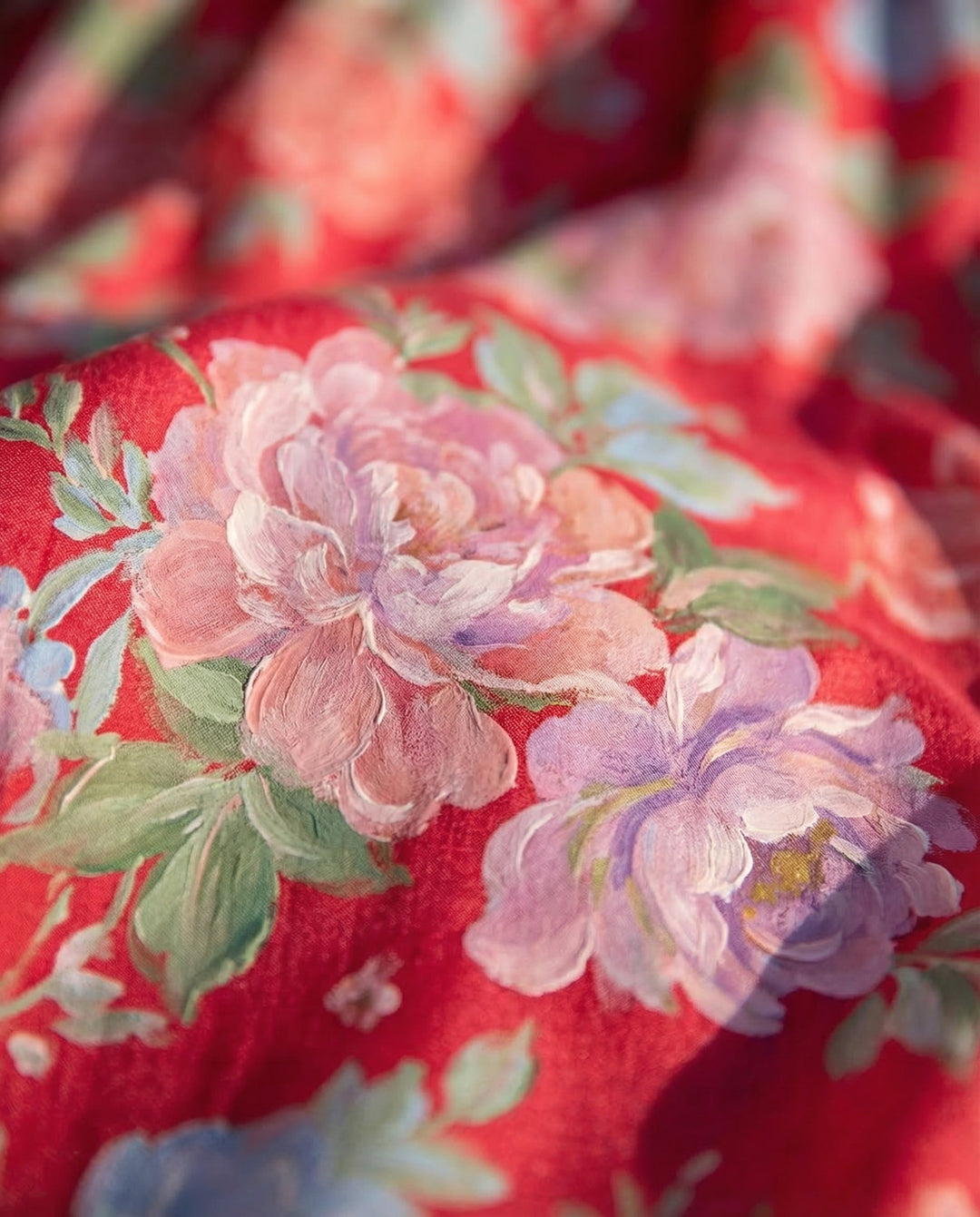 Valentina | Elegant Floral Dress with V-Neck