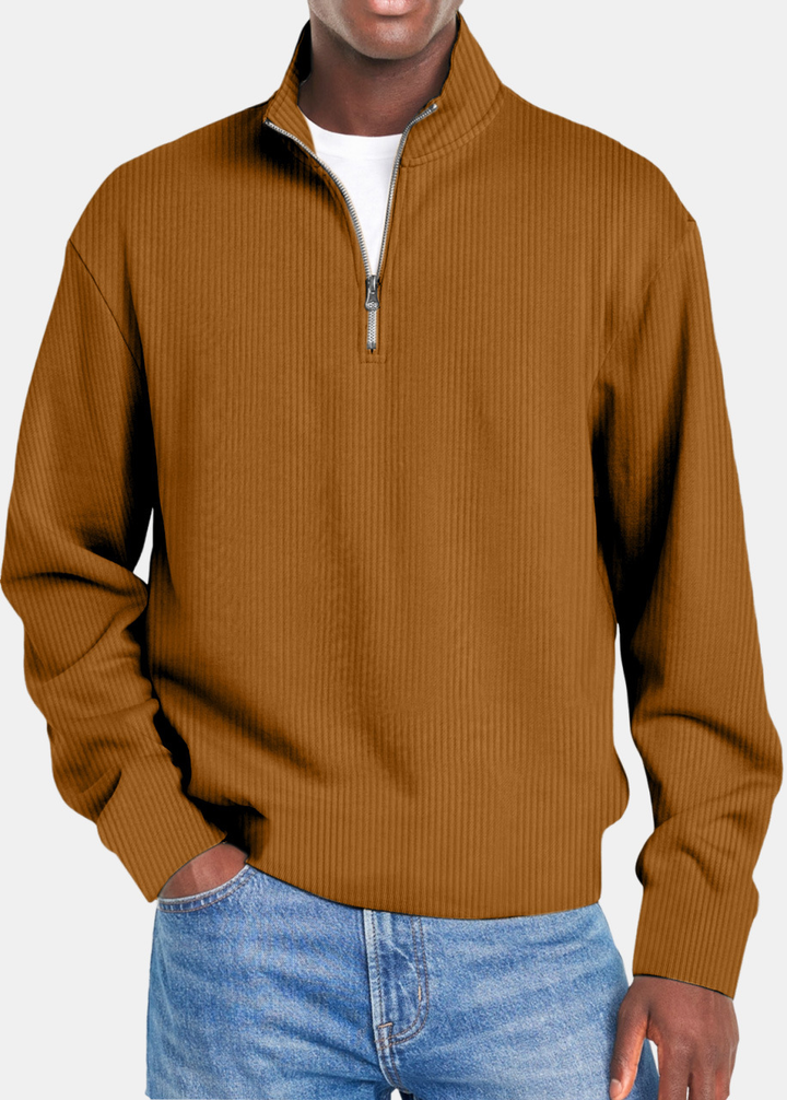 Winson | Waffle Half Zip Shirt
