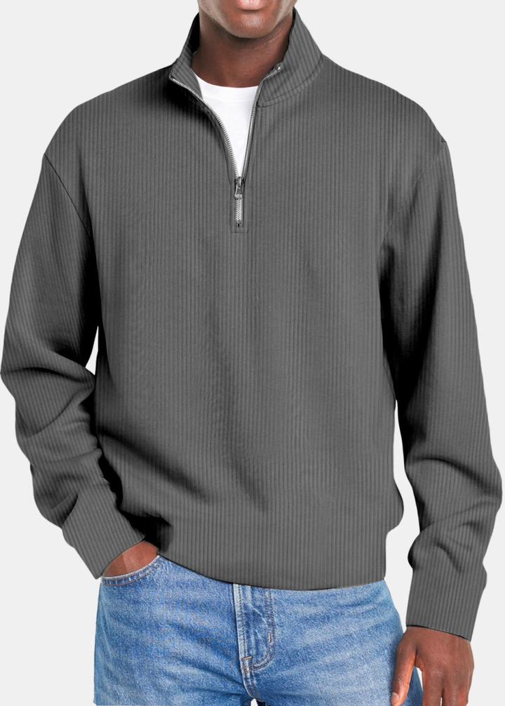 Winson | Waffle Half Zip Shirt